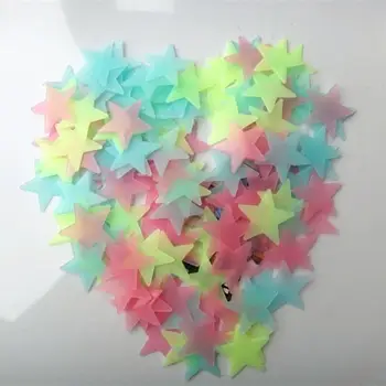 100PCS Luminous Wall Stickers Fluorescent Star Sticker Bedroom Child Room living room Decal Home Decor 3D Gentle Soft Light 
100PCS Luminous Wall Stickers Fluorescent Star Sticker Bedroom Child Room living room Decal Home Decor 3D Gentle Soft Light