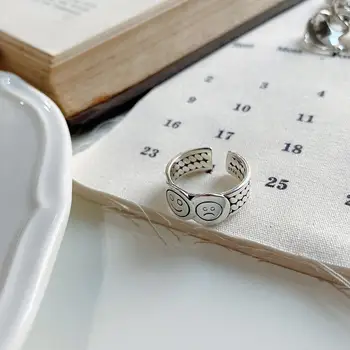 Amaiyllis S925 Sterling Silver Smiley Sad Expression Open Ring Retro Open Ring Finger Ring For Party Girl Gifts
Amaiyllis S925 Sterling Silver Smiley Sad Expression Open Ring Retro Open Ring Finger Ring For Party Girl Gifts
