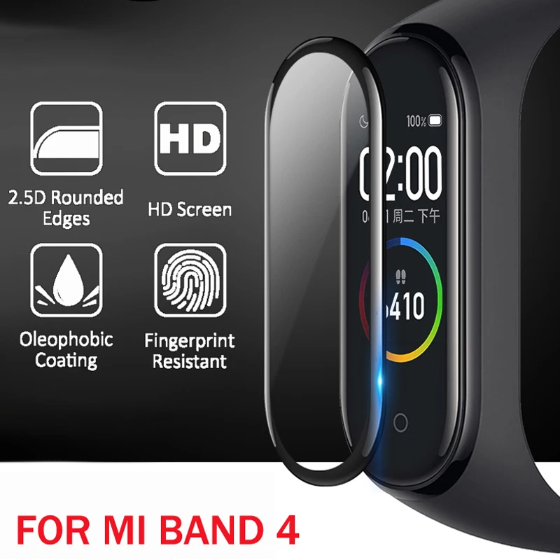 3D защита для экрана Xiaomi mi band 4 5 пленочный ремешок Mi band4 Смарт часы Miband полное