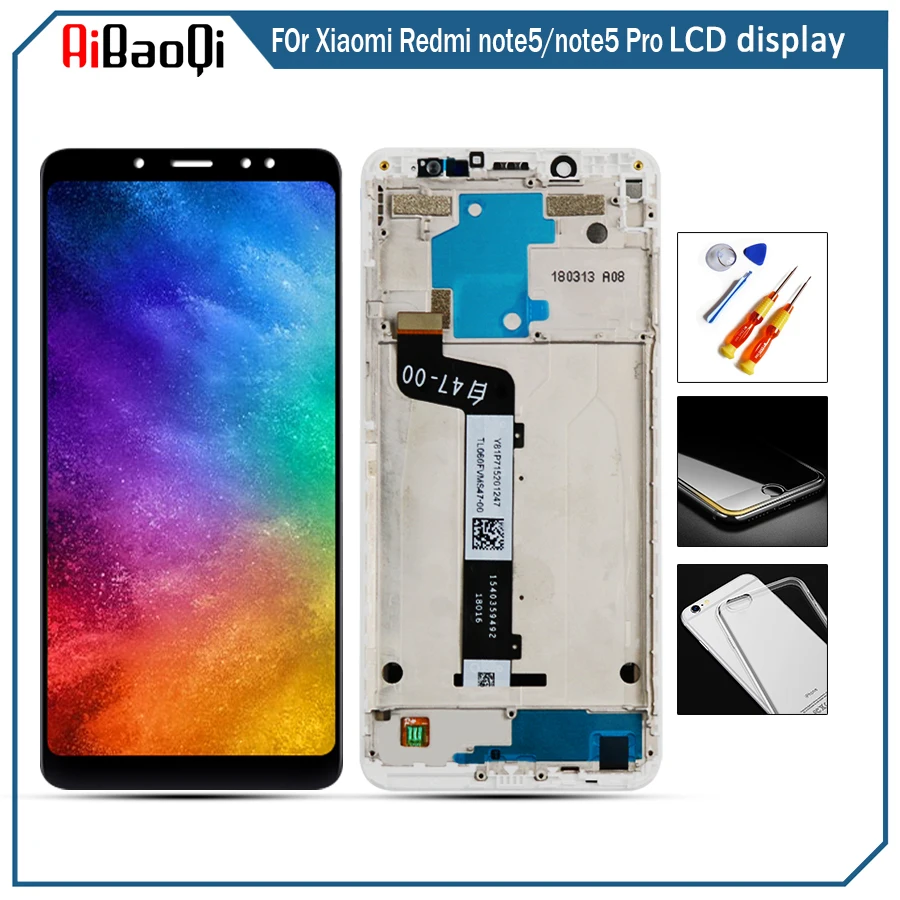 Xiaomi Redmi Note 5 Pro LCD Display Touch Screen Test Good Digitizer Assembly Replacement For Xiaomi Redmi Note5 5.99 Inch
Xiaomi Redmi Note 5 Pro LCD Display Touch Screen Test Good Digitizer Assembly Replacement For Xiaomi Redmi Note5 5.99 Inch