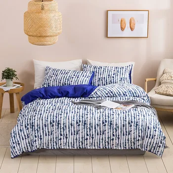 Hot Bedding 3Pcs/set Quilt Cover Pillow Cover Soft Comfortable Home Textile Breathable Stripes Printing
Hot Bedding 3Pcs/set Quilt Cover Pillow Cover Soft Comfortable Home Textile Breathable Stripes Printing
