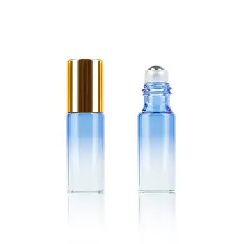 Gradient Color Glass Essential Oil Bottle Portable Travel Perfume Glass Container Golden Cover Refillable Bottles Makeup Tool
Gradient Color Glass Essential Oil Bottle Portable Travel Perfume Glass Container Golden Cover Refillable Bottles Makeup Tool