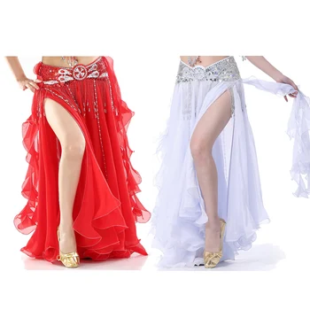 Plus Size Solid Color Belly Dancing Skirt Woman Chiffon Split Sexy Gypsy Spanish Flamenco Oriental Ethnic Performance Costumes
Plus Size Solid Color Belly Dancing Skirt Woman Chiffon Split Sexy Gypsy Spanish Flamenco Oriental Ethnic Performance Costumes