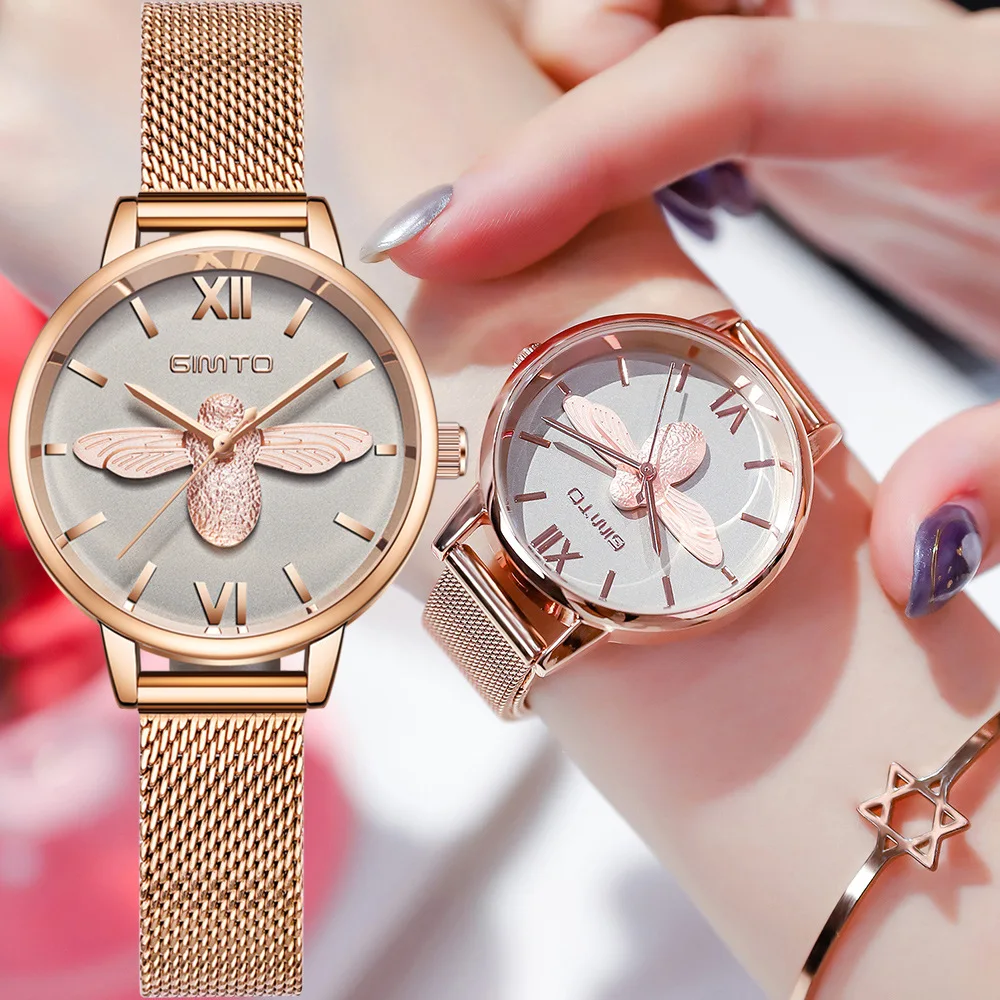 Small Bee Watch Women's Hot Selling Light Luxury France Non-mainstream Ladies' Watch Shaking Voice Network Red Celebrity Style M
Small Bee Watch Women's Hot Selling Light Luxury France Non-mainstream Ladies' Watch Shaking Voice Network Red Celebrity Style M