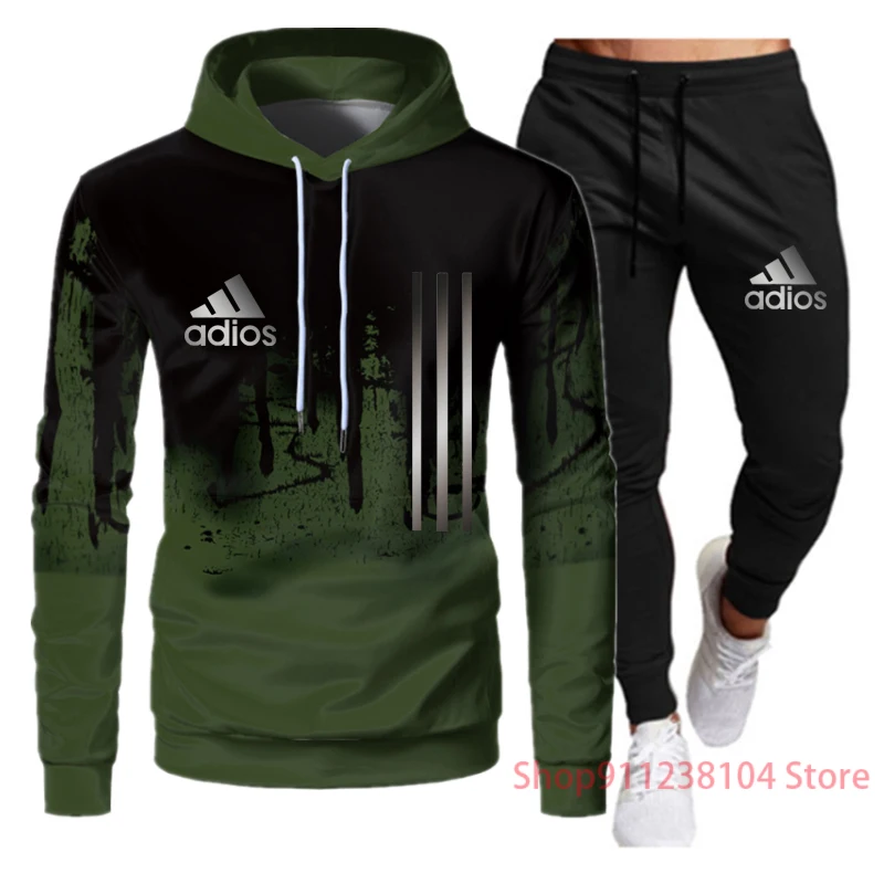 2 Pieces Sets Tracksuit Men Hooded Sweatshirt+Pants Pullover Hoodie Sportwear Suit Ropa Hombre Casual Men Clothes Size S-3XL 2 Pieces Sets Tracksuit Men Hooded Sweatshirt+Pants Pullover Hoodie Sportwear Suit Ropa Hombre Casual Men Clothes Size S-3XL