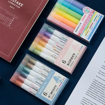 6-Color Highlighter Pen Set Morandi Retro Macaron Color Draw Cap Student Hand Account Marker for Writing and Drawing Notes
6-Color Highlighter Pen Set Morandi Retro Macaron Color Draw Cap Student Hand Account Marker for Writing and Drawing Notes