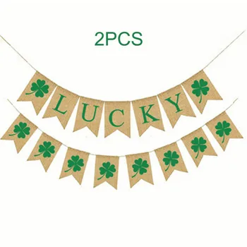 St. Patrick'S Day Decor Irish Burlap Banners Bunting Garland Flags Irish Green Pattern Good Luck Flag String
St. Patrick'S Day Decor Irish Burlap Banners Bunting Garland Flags Irish Green Pattern Good Luck Flag String