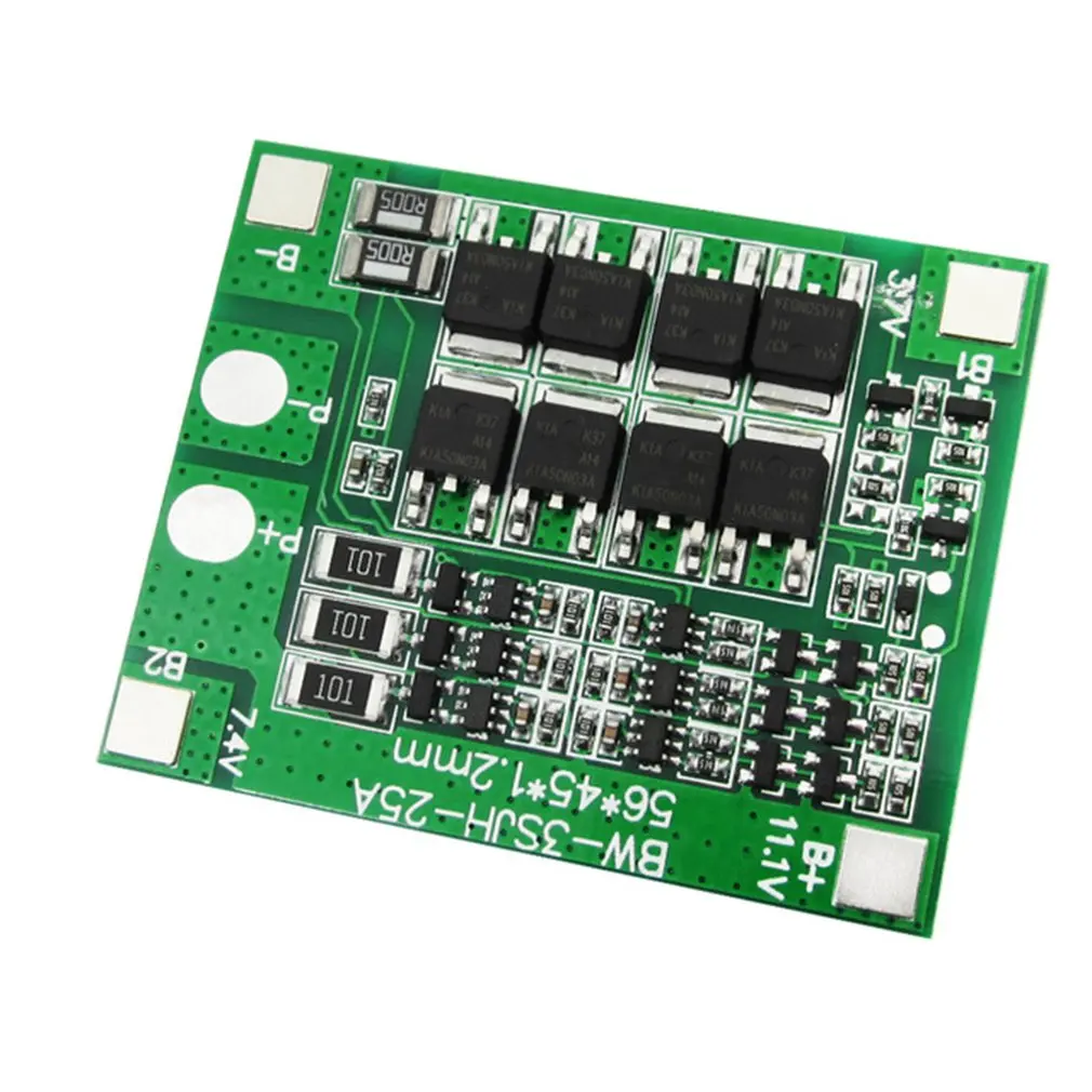 3S 25A Li-ion 18650 BMS PCM Battery Protection Board BMS PCM With Balance For li-ion Lipo Battery Cell Pack Module 12V
3S 25A Li-ion 18650 BMS PCM Battery Protection Board BMS PCM With Balance For li-ion Lipo Battery Cell Pack Module 12V