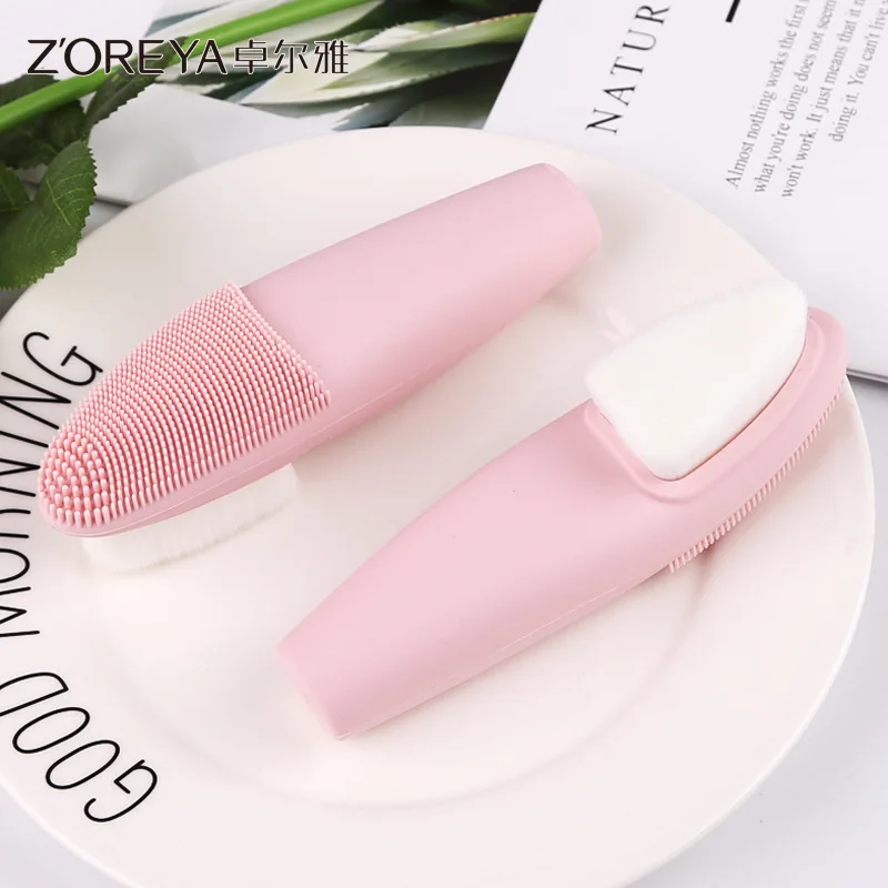 New Pattern Fashion Two-sided Soft fur Silica gel Face Washing Tool Professional Blackhead Washing Brush
New Pattern Fashion Two-sided Soft fur Silica gel Face Washing Tool Professional Blackhead Washing Brush