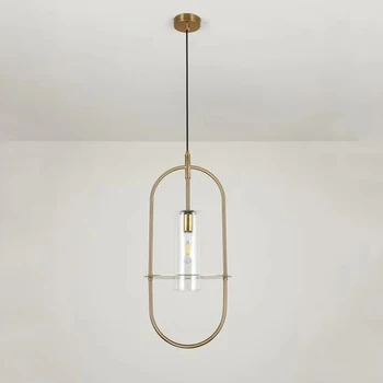 Factory Direct Selling Modern Design Ceiling Pendant Lamp Golden Iron Ring Clear Glass Cover Indoor Simple Lighting
Factory Direct Selling Modern Design Ceiling Pendant Lamp Golden Iron Ring Clear Glass Cover Indoor Simple Lighting