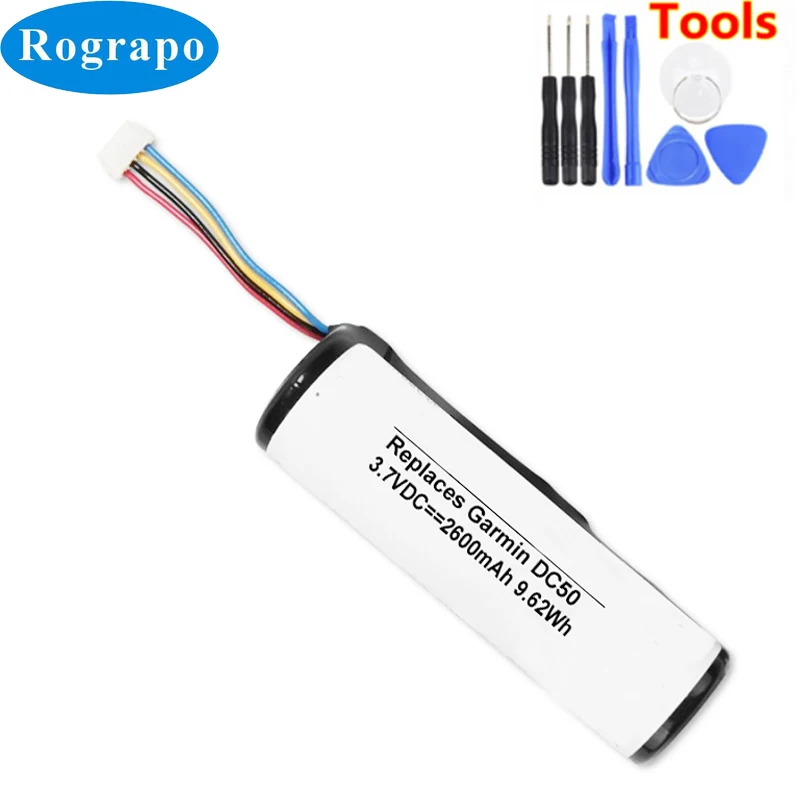 Новый Батарея для Garmin DC50 Alpha100 T5 TT10 TT15 аккумулятор 3 7 V 2600 мА/ч полная замена мА/ч.