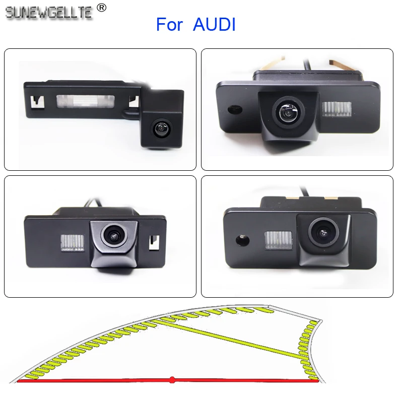 

Dynamic Trajectory Tracks Car Rear View Reverse Camera for Audi A3 A4 A4L A5 A6 A6L A8 A8L S3 S4 S5 S6 Q7 S8 RS3 RS4 RS6 Q2