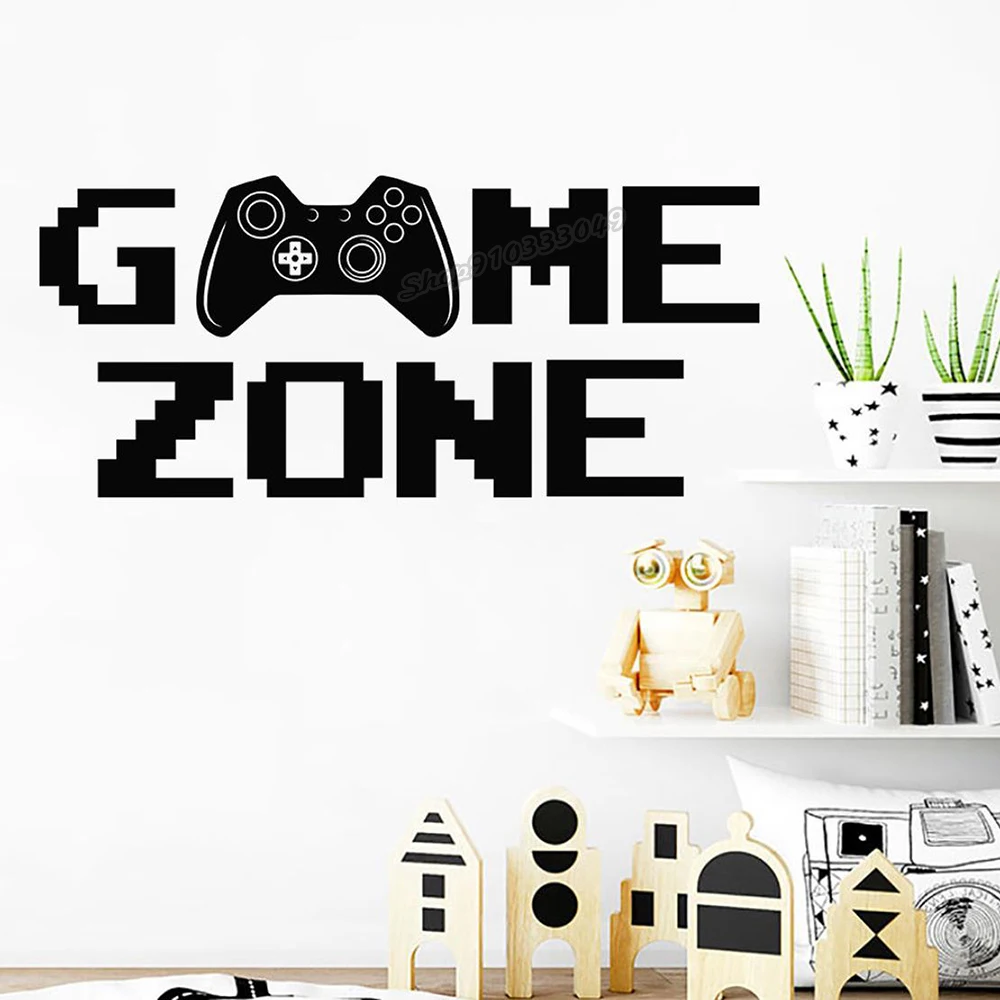 Настенная Наклейка Game Zone C939 для мальчиков, декор для подростков, контроллер, Настенная Наклейка для спальни, детской, игровой комнаты, игровой комнаты
Настенная Наклейка Game Zone C939 для мальчиков, декор для подростков, контроллер, Настенная Наклейка для спальни, детской, игровой комнаты, игровой комнаты