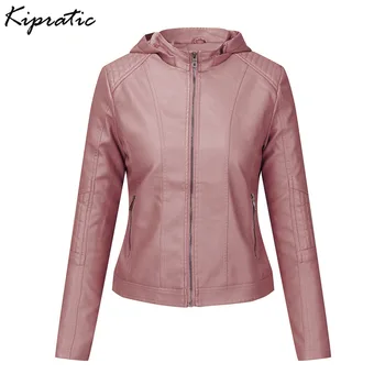 Short Faux Leather Jacket Women 2020 Hooded Basic Jacket Fashion Zipper Soft Motorcycle PU Leather Jacket Ladies Street Coat
Short Faux Leather Jacket Women 2020 Hooded Basic Jacket Fashion Zipper Soft Motorcycle PU Leather Jacket Ladies Street Coat