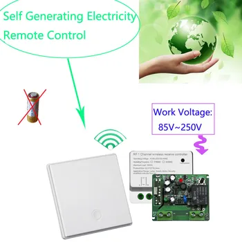 Wireless Wall Panel Push Button Remote Control Switch 85~250V 220V Self Induction Generator Wireless Light Fan Switch 433MHz
Wireless Wall Panel Push Button Remote Control Switch 85~250V 220V Self Induction Generator Wireless Light Fan Switch 433MHz
