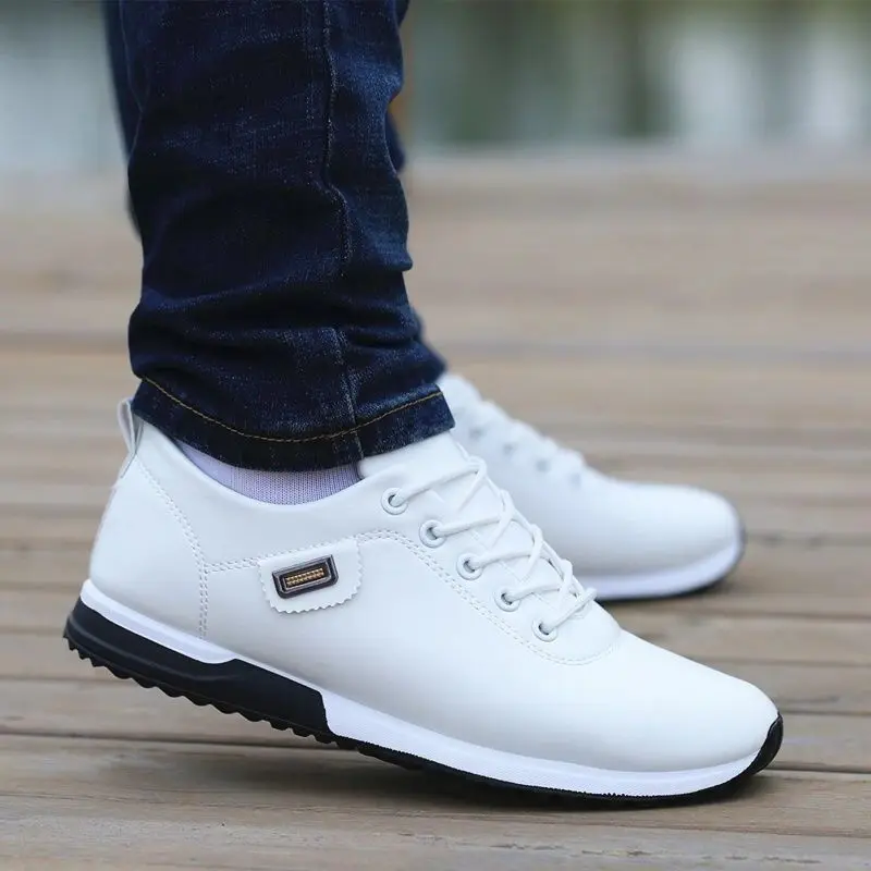business casual white sneakers