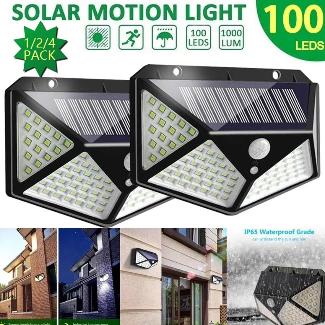 3 Modes 100 LED Solar Powered Light Outdoor PIR Motion Wall Lamp Sunlight Waterproof PIR Motion Sensor Street Light for Garden
3 Modes 100 LED Solar Powered Light Outdoor PIR Motion Wall Lamp Sunlight Waterproof PIR Motion Sensor Street Light for Garden