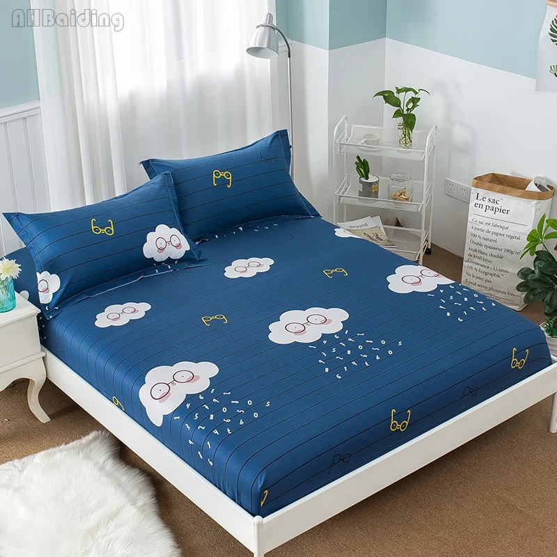 Hot Sale Cartoon Blue Color Fitted Sheet 1 Pc 100% Cotton Bed Sheet with 360 Degree Elastic Band Twin Full Queen Size Bed Linens
Hot Sale Cartoon Blue Color Fitted Sheet 1 Pc 100% Cotton Bed Sheet with 360 Degree Elastic Band Twin Full Queen Size Bed Linens