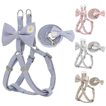 Dog Harness Leash Set Adjustable Soft Embroidery Cute Bow Double Layer Dog Harness for Small Medium Pets Leashes Walking
Dog Harness Leash Set Adjustable Soft Embroidery Cute Bow Double Layer Dog Harness for Small Medium Pets Leashes Walking