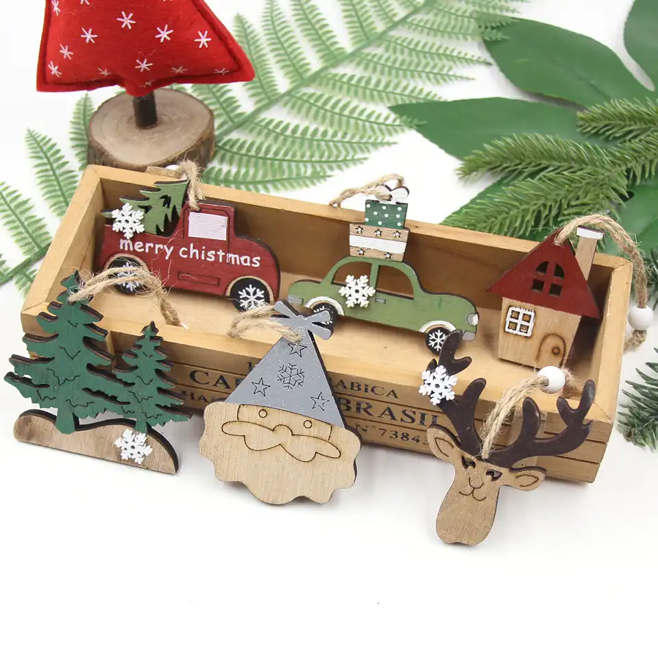 diy wood crafts kids gift christmas tree ornaments decorations