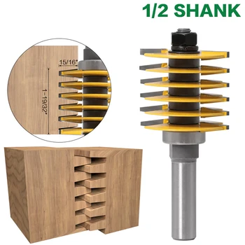1*Router 1-19/32inch Finger Joint Glue Joint Router Bit Woodworking Tool 1/2inch Shank High Quality
1*Router 1-19/32inch Finger Joint Glue Joint Router Bit Woodworking Tool 1/2inch Shank High Quality
