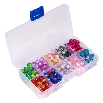 Transparent Cracked Glazed Glass Beads for Jewelry Making, Glass Beads Beading Charm
Transparent Cracked Glazed Glass Beads for Jewelry Making, Glass Beads Beading Charm