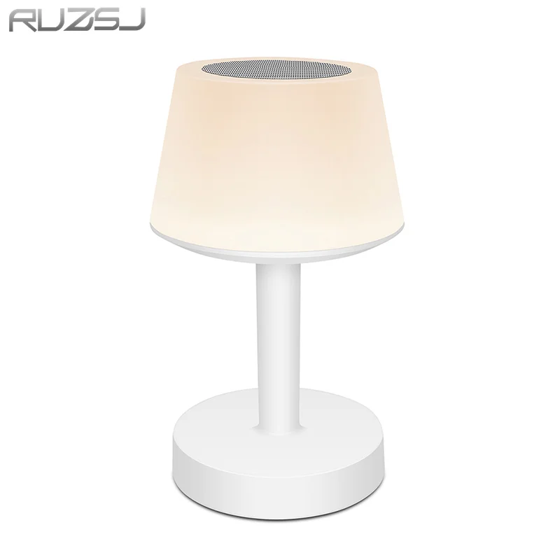 RUZSJ New Bluetooth speaker night light, touch control desk lamp, dimmable warm white light & 5 colors themes led bedside lamp 
RUZSJ New Bluetooth speaker night light, touch control desk lamp, dimmable warm white light & 5 colors themes led bedside lamp
