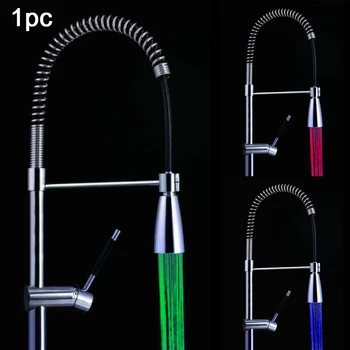 Spontaneous Light 3 Colors Change Sink Temperature-controlled Nozzle Temperature Sensor Replacement Tap LED Faucet
Spontaneous Light 3 Colors Change Sink Temperature-controlled Nozzle Temperature Sensor Replacement Tap LED Faucet