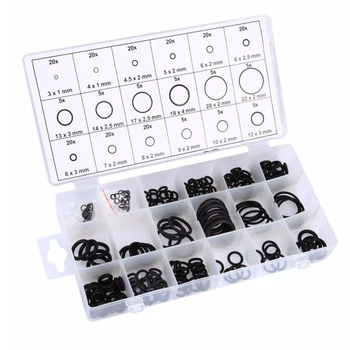 225pcs Kitchen Washer Gasket Leakproof Bathroom Round Black Repairing Home Easy Installation Rubber Assortment Sealing Ring
225pcs Kitchen Washer Gasket Leakproof Bathroom Round Black Repairing Home Easy Installation Rubber Assortment Sealing Ring