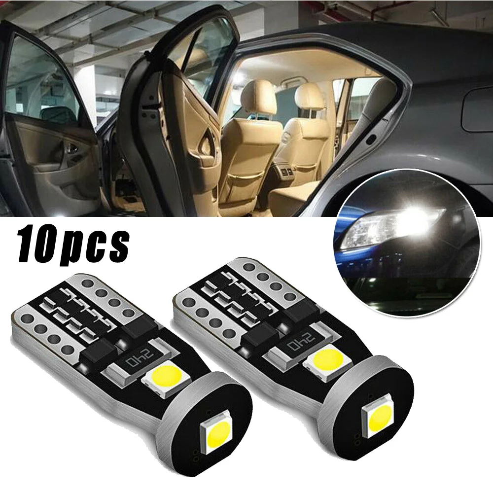 10Pcs White LED Interior Wedge Map License Plate Luggage Dome Side Lights Bulbs
10Pcs White LED Interior Wedge Map License Plate Luggage Dome Side Lights Bulbs