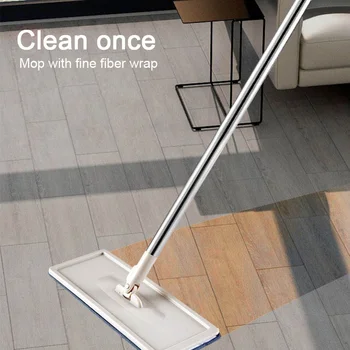 Flat Squeeze Mop and Bucket Hand Free Wringing Floor Cleaning Mop Microfiber Mop Pads Wet or Dry Usage on Hardwood Laminate Tile 
Flat Squeeze Mop and Bucket Hand Free Wringing Floor Cleaning Mop Microfiber Mop Pads Wet or Dry Usage on Hardwood Laminate Tile