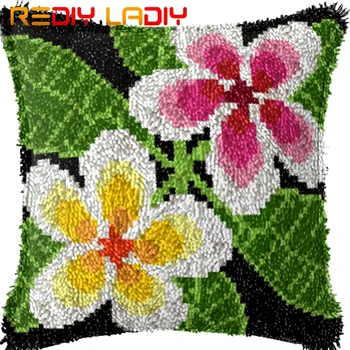 Latch Hook Cushion Two Flowers Pre-Printed Canvas Cushion Front Acrylic Yarn Crochet Pillow Case Kit Hobby & Crafts Home Decor
Latch Hook Cushion Two Flowers Pre-Printed Canvas Cushion Front Acrylic Yarn Crochet Pillow Case Kit Hobby & Crafts Home Decor