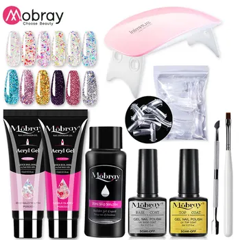Mobray Poly Nail Gel Kit Professional Set Quick Building Slip Solution Gel for Extension Poly Builder Nails Gel UV Lamp Tools
Mobray Poly Nail Gel Kit Professional Set Quick Building Slip Solution Gel for Extension Poly Builder Nails Gel UV Lamp Tools