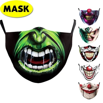 Reusable Mouth Mask Kids Children Washable PM2.5 Filter Anti Dust Face Mask Funny Pattem Print Grimace Skeleton Half Face Mask
Reusable Mouth Mask Kids Children Washable PM2.5 Filter Anti Dust Face Mask Funny Pattem Print Grimace Skeleton Half Face Mask