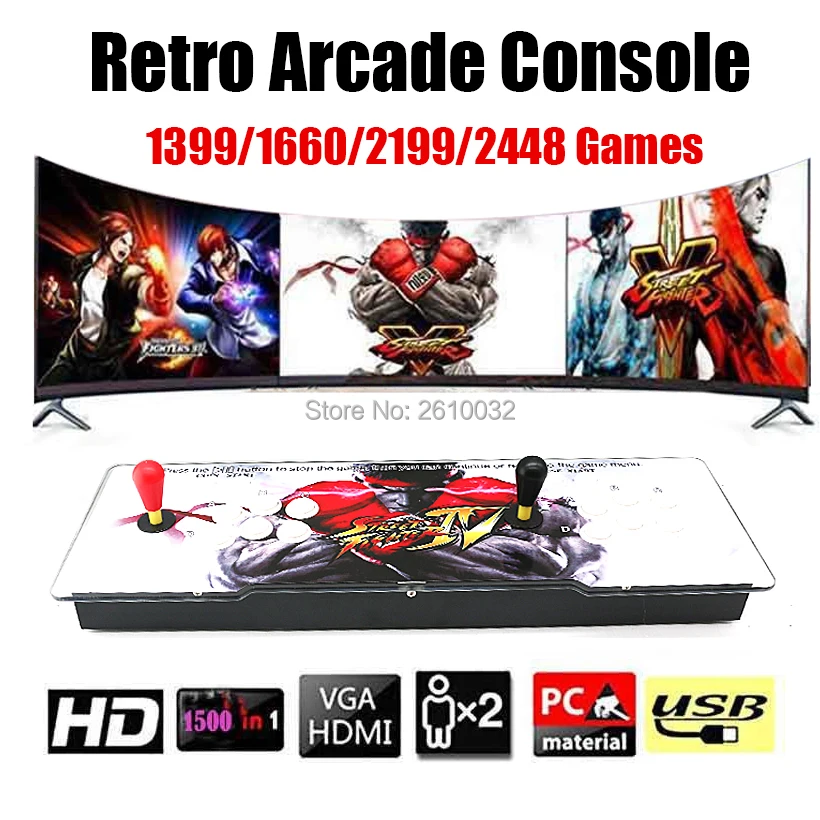 3D Pandora Box Game Arcade Joystick Console 2 Players stick controller 1399 2199 2448 Games HDMI TV Retro Arcade Multi Game
3D Pandora Box Game Arcade Joystick Console 2 Players stick controller 1399 2199 2448 Games HDMI TV Retro Arcade Multi Game
