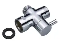Mayitr 3 way banheiro bidé chuveiro cabeça 3/4 "1/2" bsp t-adaptador de chuveiro desviador t conector válvula para banheiro(China)