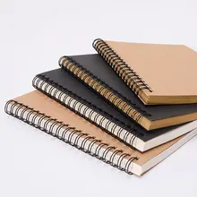 

Retro Spiral Coil Sketchbook Kraft Paper Notebook Sketch Painting Diary Journal Student Note Pad Book Memo Sketch Pad