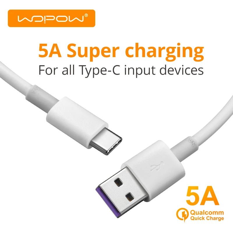 WOPOW Type C Cable LT35 for Huawei Fast Charging USB C Cable for Huawei P30 Pro for Xiaomi 9/10/OnePlus Mobile Phone Accessories
WOPOW Type C Cable LT35 for Huawei Fast Charging USB C Cable for Huawei P30 Pro for Xiaomi 9/10/OnePlus Mobile Phone Accessories
