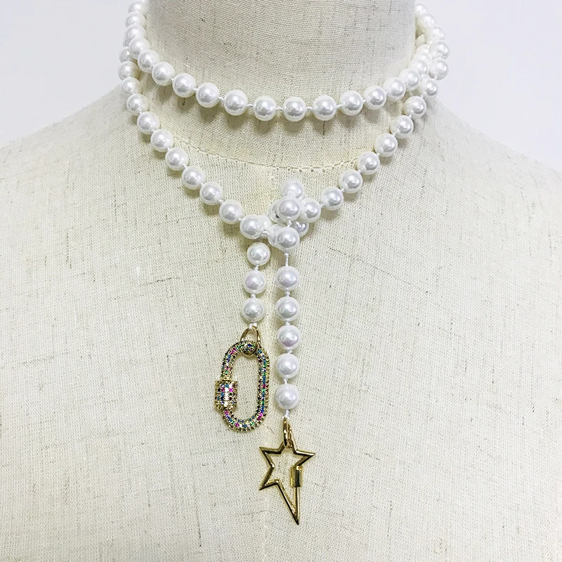 Fashion Sweater Freshwater Pearl Long Chain Necklace Cuban Oval Star Pendant Necklace for Women Custom Wedding Jewelry Gifts
Fashion Sweater Freshwater Pearl Long Chain Necklace Cuban Oval Star Pendant Necklace for Women Custom Wedding Jewelry Gifts