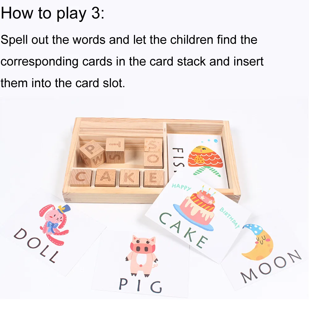 Kids Toy Wood Puzzle English Spelling Alphabet Letter Game Early Learning Educational Toy Kids Children Learning Jigsaw
Kids Toy Wood Puzzle English Spelling Alphabet Letter Game Early Learning Educational Toy Kids Children Learning Jigsaw