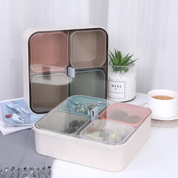 Multi Grid Candy Box Square with Cover Storage Box Snacks Fruit Plate Dust-proof Freshness Container Cereal Moisture Supplies
Multi Grid Candy Box Square with Cover Storage Box Snacks Fruit Plate Dust-proof Freshness Container Cereal Moisture Supplies