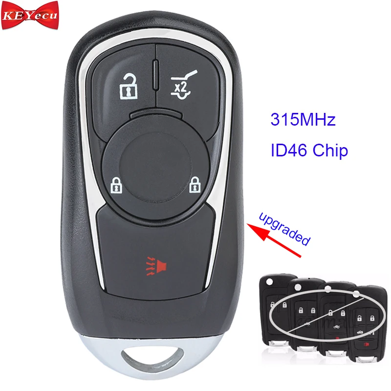 KEYECU for Chevrolet for Buick for Opel Upgraded Smart Keyless-Go Remote Car Key Fob 315MHz ID46 Chip OHT01060512
KEYECU for Chevrolet for Buick for Opel Upgraded Smart Keyless-Go Remote Car Key Fob 315MHz ID46 Chip OHT01060512
