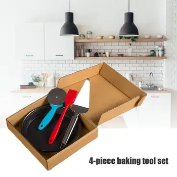4PCS/Set Pizza Baking Set Baking Set with Pizza Pan Pizza Cutter Pizza Slice Server and Brush for Home Kitchen Barbecue Baking
4PCS/Set Pizza Baking Set Baking Set with Pizza Pan Pizza Cutter Pizza Slice Server and Brush for Home Kitchen Barbecue Baking