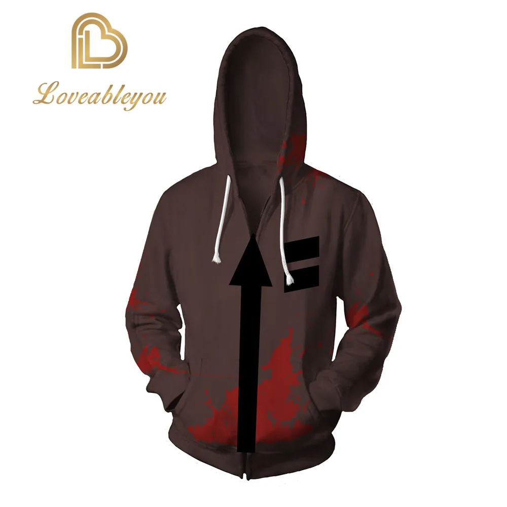 Cosplay Angels of Death Costume Isaac Foster Zack Cosplay Sweatshirts Uniex 3D Printing Zipper Jacket Hooded Sweater Coat Tops
Cosplay Angels of Death Costume Isaac Foster Zack Cosplay Sweatshirts Uniex 3D Printing Zipper Jacket Hooded Sweater Coat Tops