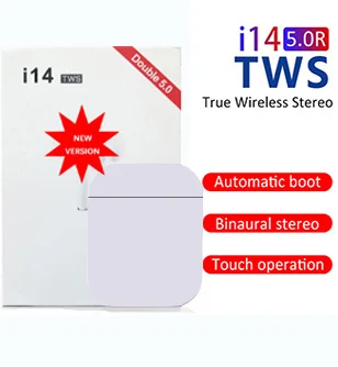 2020 New Original I14 TWS Wireless Earphones Bluetooth Headset Invisible Earbuds for Mobile Phone,common Headphone 5.0 Line Type 
2020 New Original I14 TWS Wireless Earphones Bluetooth Headset Invisible Earbuds for Mobile Phone,common Headphone 5.0 Line Type