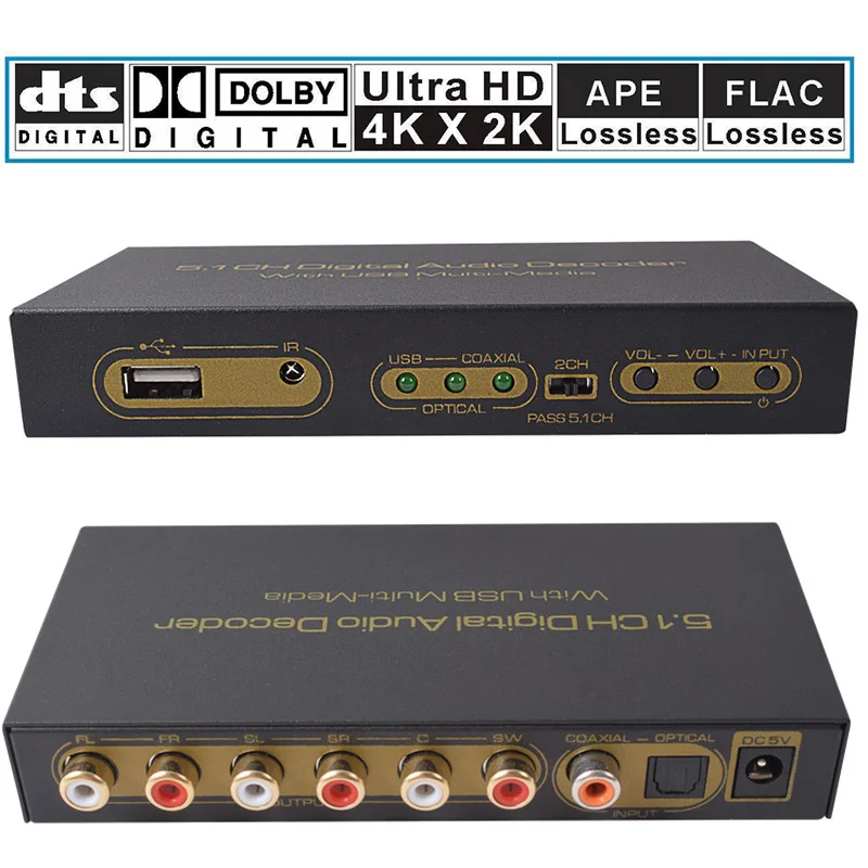 HDMI 5.1 Audio Converter Decoder DAC DTS AC3 FLAC PCUSB APE 4K*2K HDMI to HDMI Extractor Converter Splitter Digital SPDIF ARC
HDMI 5.1 Audio Converter Decoder DAC DTS AC3 FLAC PCUSB APE 4K*2K HDMI to HDMI Extractor Converter Splitter Digital SPDIF ARC