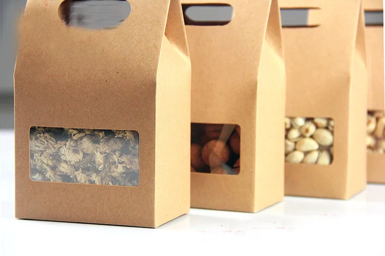 10*15.5*6cm 300pcs Quality packaging Kraft paper Stand Up bag Food Square window box Bags of nuts/Tea/Cake/Cookies/Coffee bags
10*15.5*6cm 300pcs Quality packaging Kraft paper Stand Up bag Food Square window box Bags of nuts/Tea/Cake/Cookies/Coffee bags