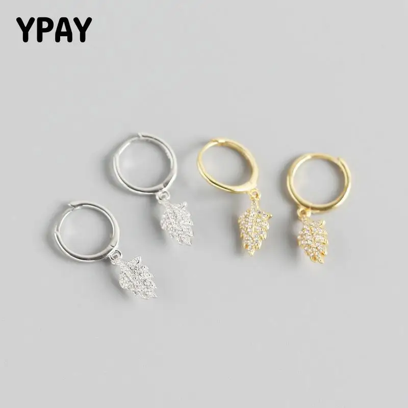 YPAY 100% Genuine 925 Sterling Silver Hoop Earrings for Women Europe INS Mini Zircon Leaves Pendant Earring Fine Jewelry YME645
YPAY 100% Genuine 925 Sterling Silver Hoop Earrings for Women Europe INS Mini Zircon Leaves Pendant Earring Fine Jewelry YME645
