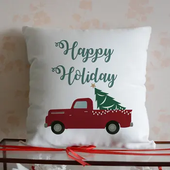 Personalized Happy Holiday Pillow Cover Farm Tree-Red Truck Christmas Pillow Cover Farmhouse Decor Pillow Case Xmas Gifts
Personalized Happy Holiday Pillow Cover Farm Tree-Red Truck Christmas Pillow Cover Farmhouse Decor Pillow Case Xmas Gifts