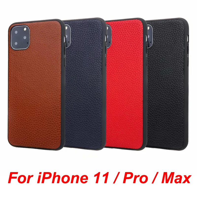 4 Color 2019 Real Full Grain Genuine Leather Soft TPU Cover For iPhone 11 Pro Max 6 6S 7 8 Plus X XR XS Litchi Cowhide Back Case
4 Color 2019 Real Full Grain Genuine Leather Soft TPU Cover For iPhone 11 Pro Max 6 6S 7 8 Plus X XR XS Litchi Cowhide Back Case